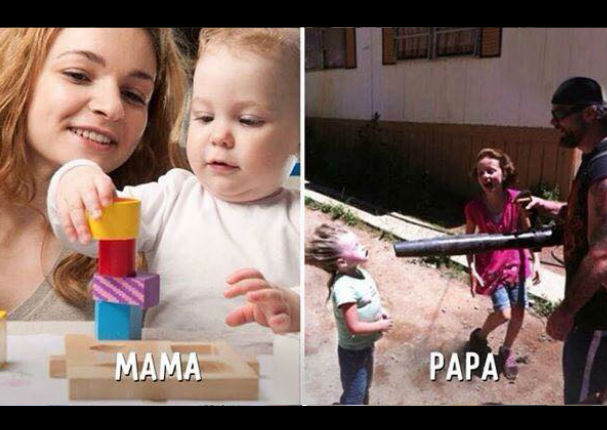 ¿Papá o mamá? Estas comparaciones nos dicen quién podría ser más confiable (FOTOS)