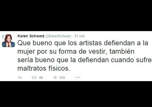 Karen Schwarz y Sheyla Rojas se dicen de todo en Twitter