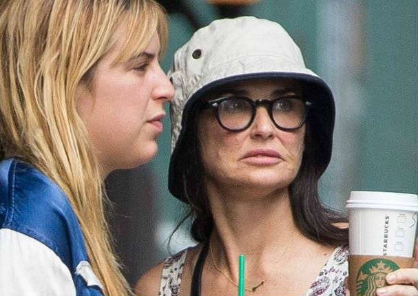 Mira la impactante transformación del rostro de Demi Moore (FOTOS)