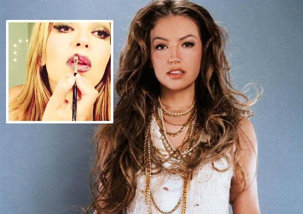 Thalía compartió secreto para lucir unos labios sensuales (VIDEO)