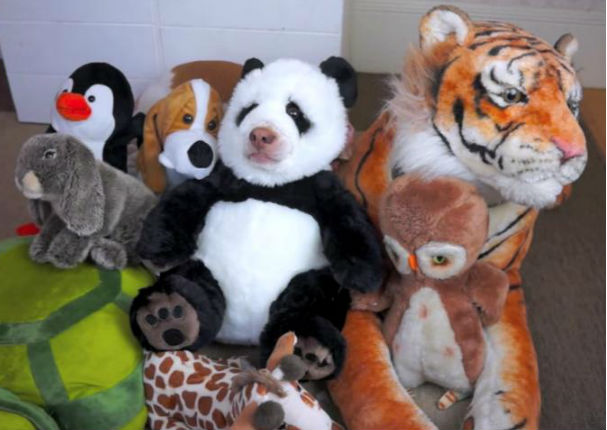 ¡Increíble! Peluche de oso panda cobra vida para... (VIDEO)