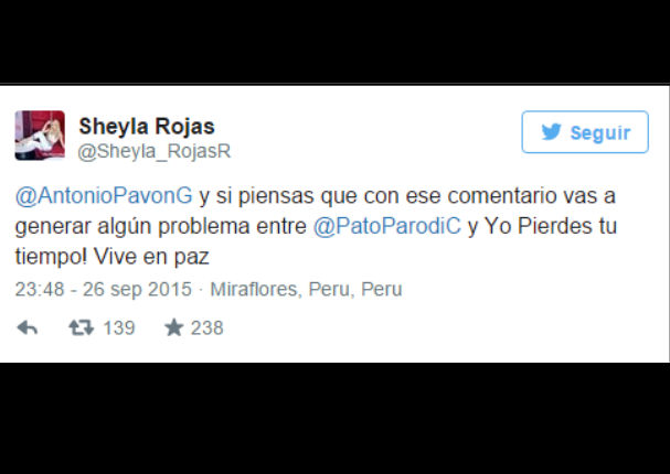 Sheyla Rojas y Antonio Pavón tuvieron acalorada discusión (FOTOS)