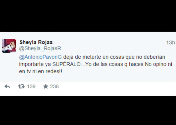 Sheyla Rojas y Antonio Pavón tuvieron acalorada discusión (FOTOS)