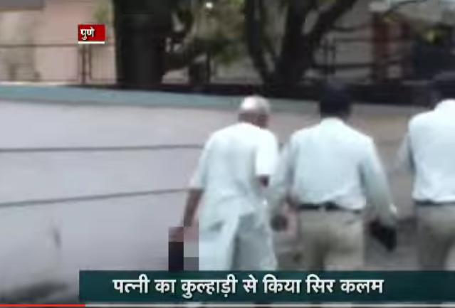 ¡Escalofriante!  Hombre decapita a su mujer y camina con su cabeza por las calles – VIDEO