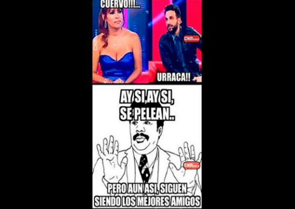 Magaly Medina y 'Peluchín' protagonizan divertidos 'memes' tras reconciliación (FOTOS)