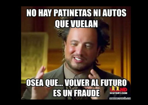 Los mejores 'memes' sobre el día histórico de 'Volver al Futuro' (FOTOS) Los mejores 'memes' sobre el día histórico de 'Volver al Futuro' (FOTOS)