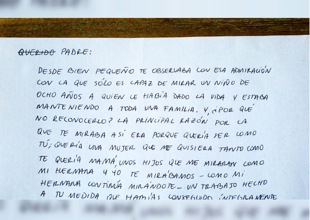 Te conmoverá la carta que le escribió un chico de 25 años a su padre