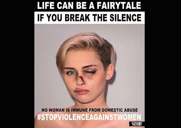 Día de la Eliminación de la Violencia contra la Mujer: Angelina Jolie y Emma Watson aparecen brutalmente golpeadas (FOTOS)