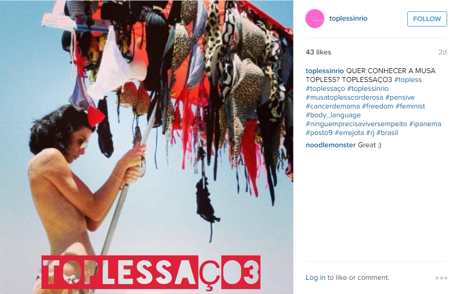 Brasil: Mujeres hacen topless por lucha contra el cáncer de mama - FOTOS Brasil: Mujeres hacen topless por lucha contra el cáncer de mama - FOTOS