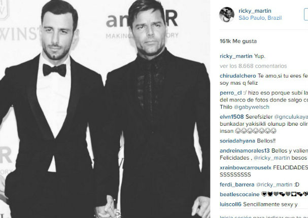 Ricky Martin: Así presentó a su actual pareja en gala benéfica en Brasil (FOTO)