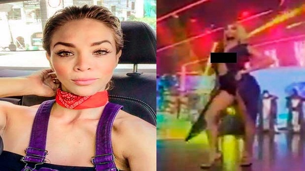 El Origen de la Lucha: Sheyla Rojas mostró busto por descuido durante presentación