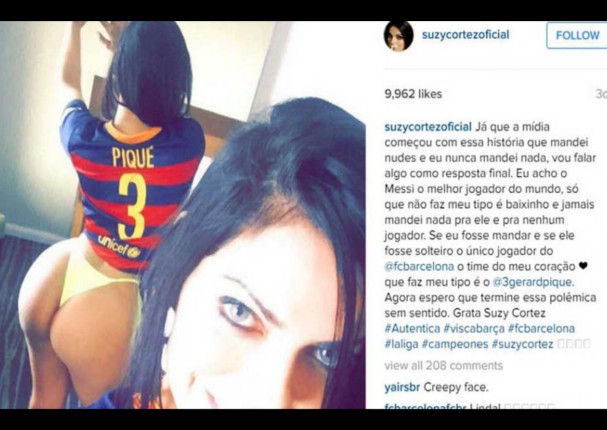 ¡Qué atrevida! Miss BumBum seduce a Gerard Piqué con sugerente imagen