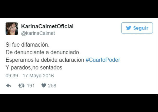 Twitter: Augusto Thorndike humilla a Karina Calmet de la peor manera (FOTOS)