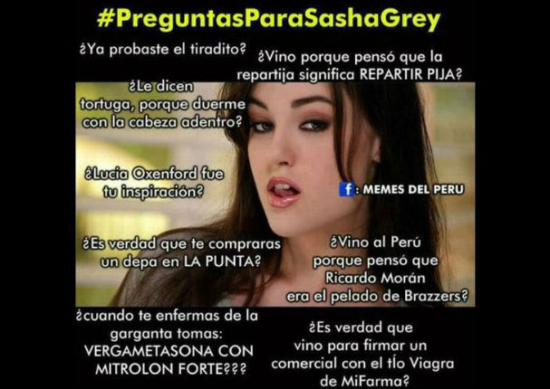 Sasha Grey: Estos son los mejores memes de la visita de la exactriz porno al país (FOTOS)