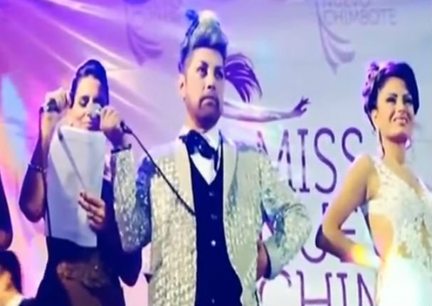 Koky Belaunde se pasa de copas y arma tremendo show en certamen de belleza (VIDEO)