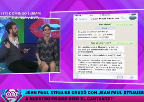 Rodrigo González: Jean Paul Strauss lo llama loca y Peluchín lo fulmina así (VIDEO)