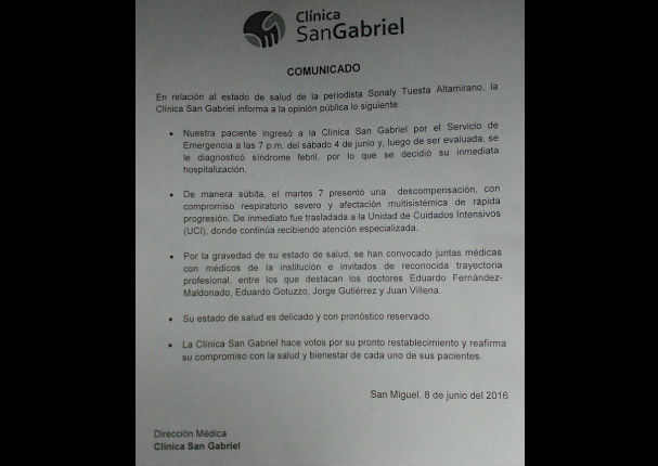 Sonaly Tuesta: Así luce la conductora de Costumbres tras ser dada de alta