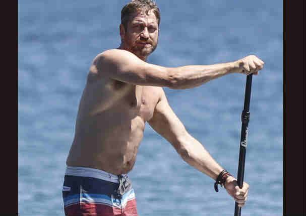 Gerard Butler : Protagonista de 300 sorprende con kilos de más Gerard Butler : Protagonista de 300 sorprende con kilos de más