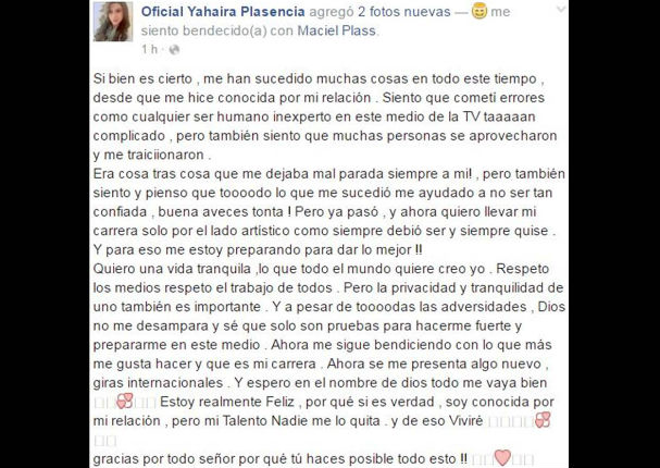 Yahaira Plasencia: Pareja de Jefferson Farfán anuncia bomba en Facebook