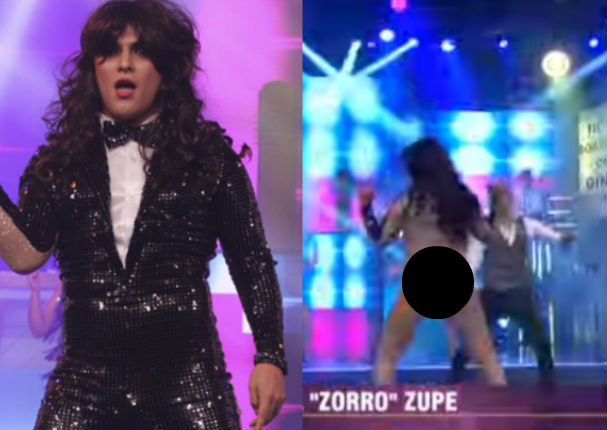 Los Reyes del Playback: 'Zorro' Zupe causa revuelo al presentarse en hilo