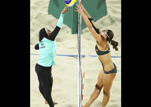 Río 2016: Partido de voley playa entre Egipto y Alemania se convierte en viral