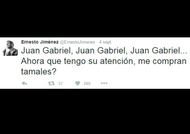 Juan Gabriel: Ernesto Jiménez desata polémica en Twitter al burlarse del 'Divo de Juárez'