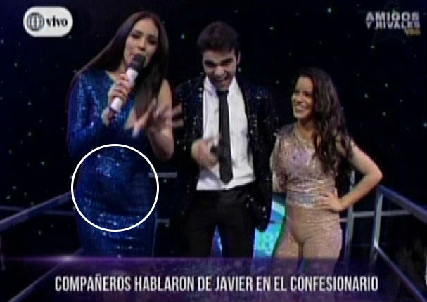 Karen Schwarz presume su pancita de embarazo en 'Amigos y Rivales' y dice esto Karen Schwarz presume su pancita de embarazo en 'Amigos y Rivales' y dice esto
