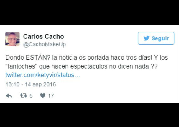 Carlos Cacho lanza duro calificativo a los conductores de 'Espectáculos'