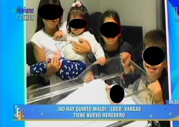 ¡Papá otra vez! Juan Manuel Vargas y su quinto retoño