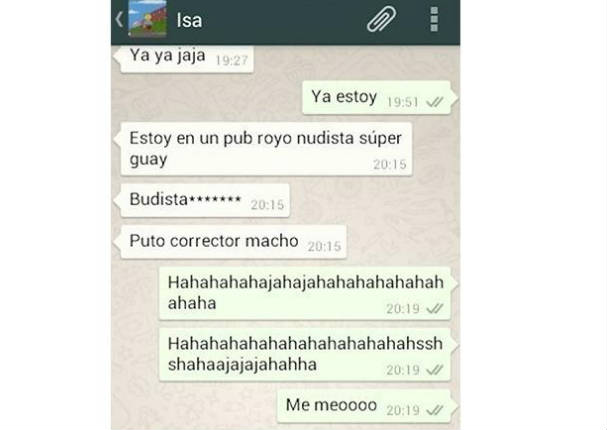WhatsApp: Cuando el autocorrector tiene vida propia