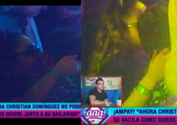 ¡No lo puede ocultar! Christian Domínguez y su bailarina fueron ampayados - VIDEO