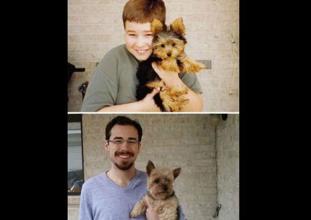 Las  fotos más conmovedoras de perros y sus dueños con el pasar del tiempo