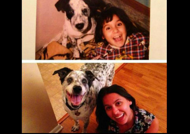 Las  fotos más conmovedoras de perros y sus dueños con el pasar del tiempo