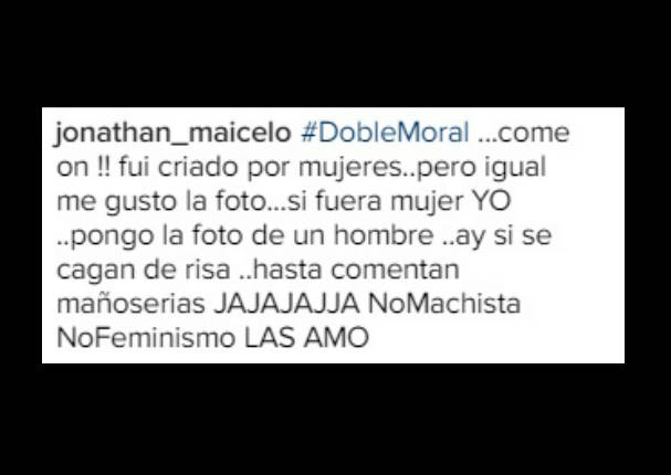 ¡Para no creerlo! Esta fue la respuesta de Jonathan Maicelo ante denigrante fotografía