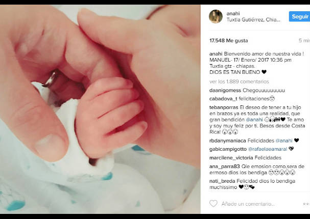 ¡Ya nació! Exintegrante de RBD es mamá y así mostró a su bebé - FOTOS