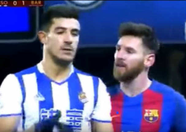 Le tiran pelotazo a Messi y no vas a creer como reaccionó - VIDEO