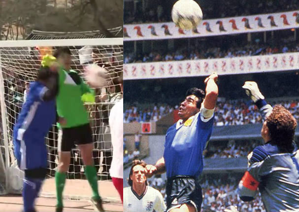 Maradona vuelve a meter la 'Mano de Dios' después de 30 años - VIDEO