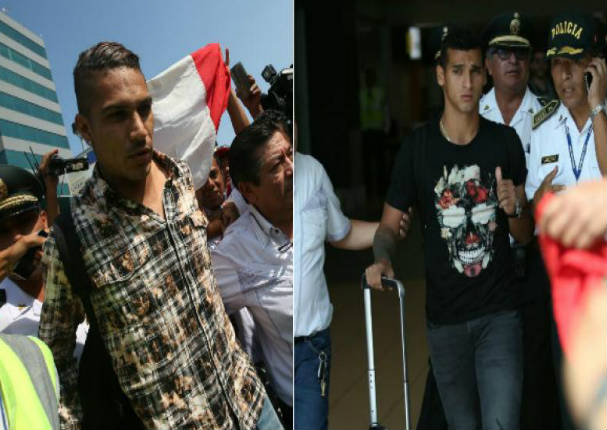 Miguel Trauco y Paolo Guerrero ya están en Lima - VIDEO