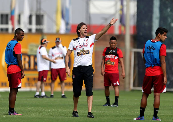 Esto hizo Gareca en el último entrenamiento con la selección peruana