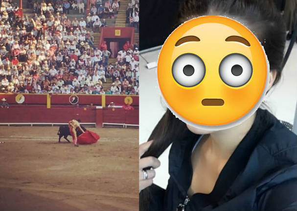 Chica reality es atacada por celebrar acto en Plaza de Acho - VIDEO