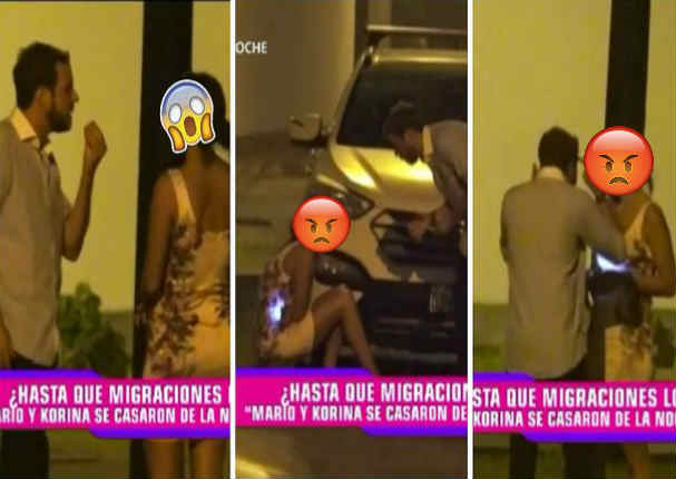 Chica reality discute con su novio en pleno matrimonio de Mario y Korina - VIDEO