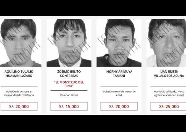 Dan recompensa por el paradero de estos hombres acusados de violación