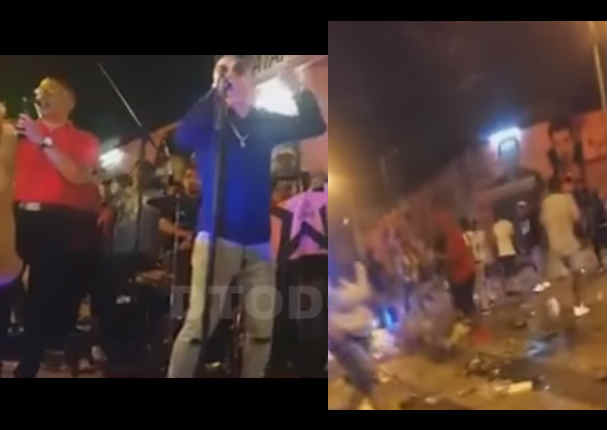 César Vega: Preciso momento de la balacera en su presentación - VIDEO