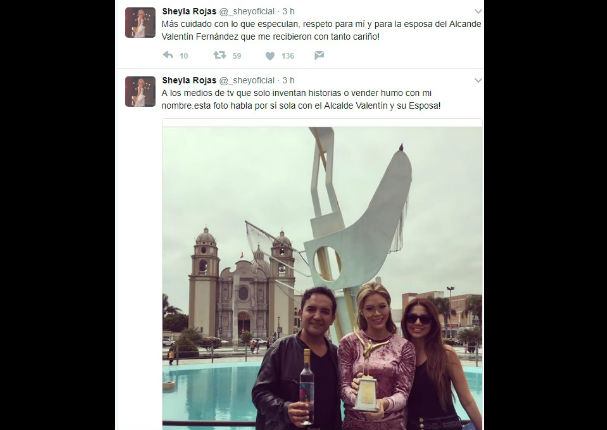 ¡Lo calló! Sheyla Rojas desenmascara a 'Peluchín' con reveladora foto