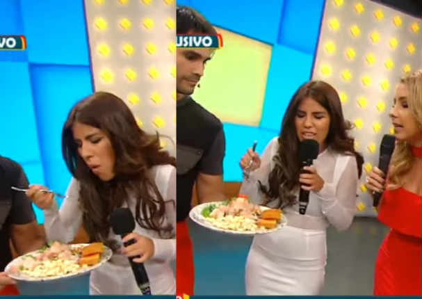 ¿No le gustó? Hija de Isabel Pantoja prueba ceviche y esta fue su reacción