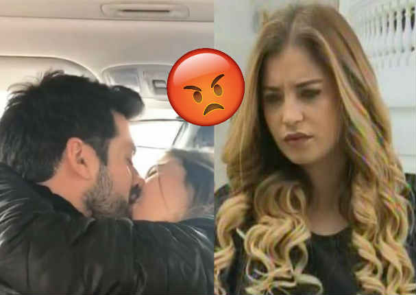 Flavia Laos se molesta y reacciona mal al ver besos entre Pablo Heredia y Alessandra Fuller