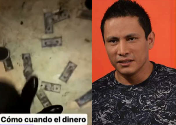 ¡Se pasó! Renzo Costa alborotó a todos cuando lanzó billetes de dólares - VIDEO