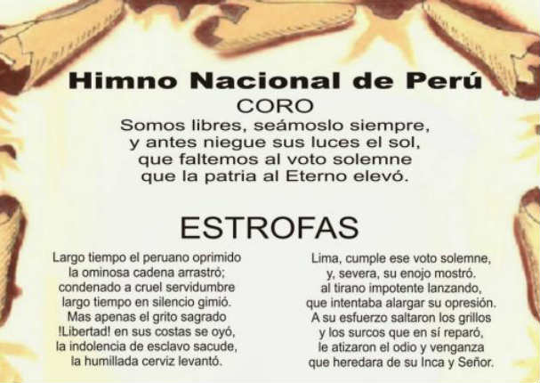 ¡Apréndalo! La última versión del Himno Nacional que no sabías