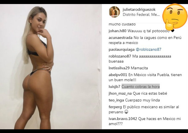 Julieta Rodríguez: Publica foto en hilo y le preguntan '¿Cuánto cobra la hora?'