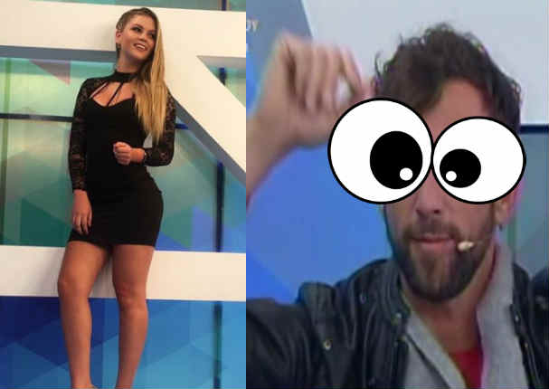 Antonio Pavón pasa tremendo roche en vivo por mirarle el 'totó' a Brunella Horna